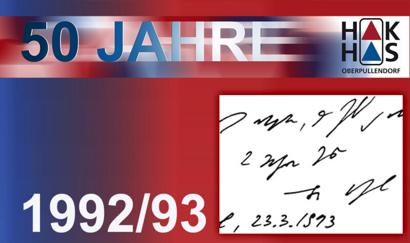 HAK HAS – 1993: Auch der Bischof beherrschte Steno