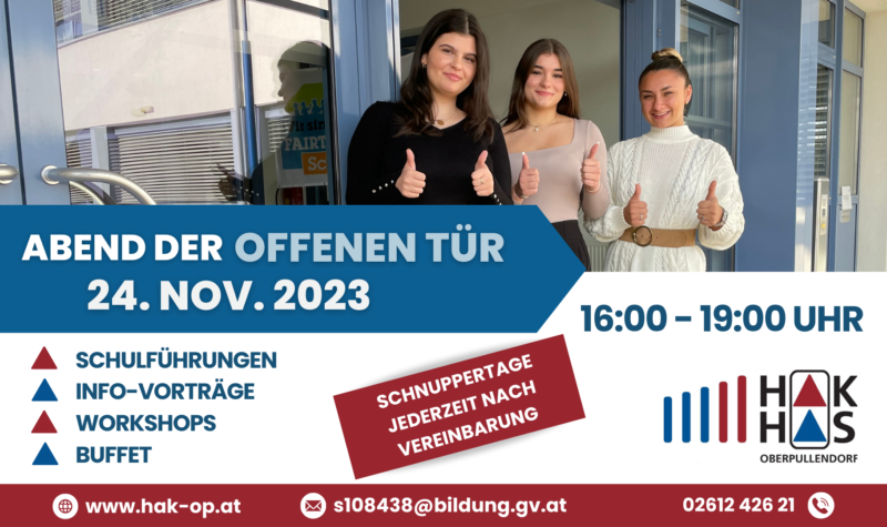 Abend der offenen Tür – Einladung