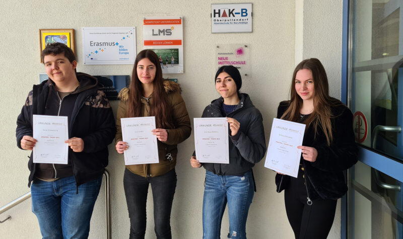 1. Platz bei der Sprachen-Trophy