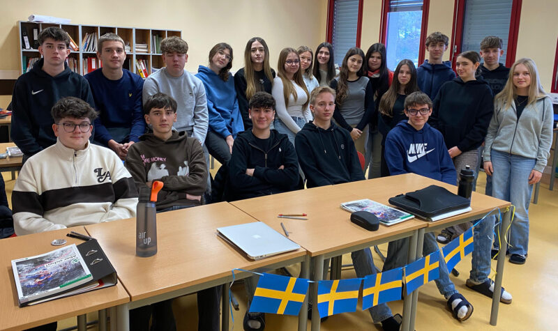 ERASMUS-Austausch-Schüler aus Schweden zu Gast